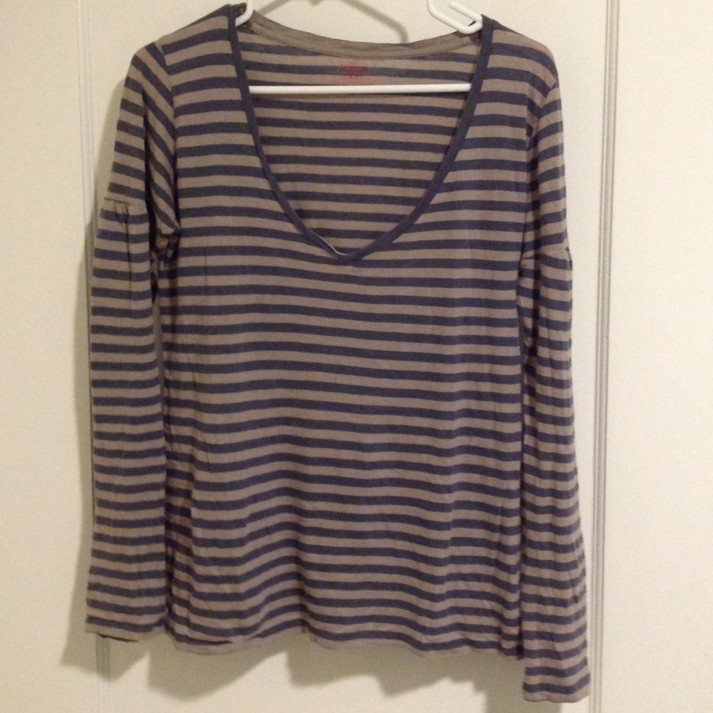 Majestic Paris 3 Cotton/Cashmere Stripe L/S Tee